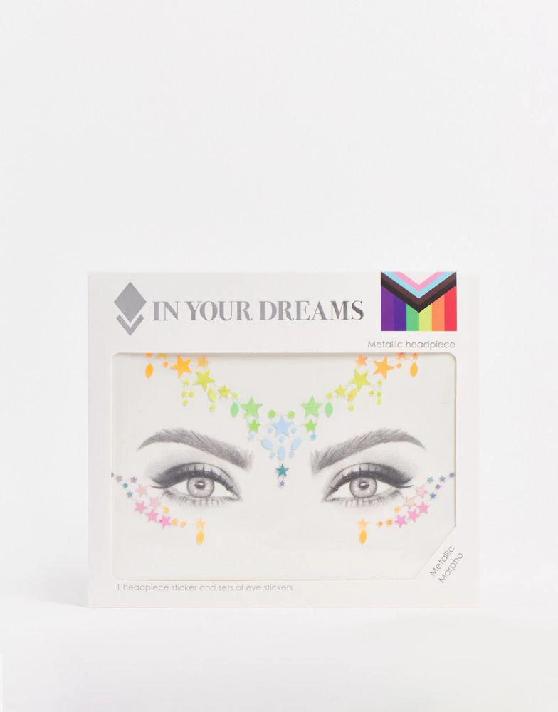 商品In Your Dreams|In Your Dreams Pride Metallic Morpho Face Stickers,价格¥59,第1张图片