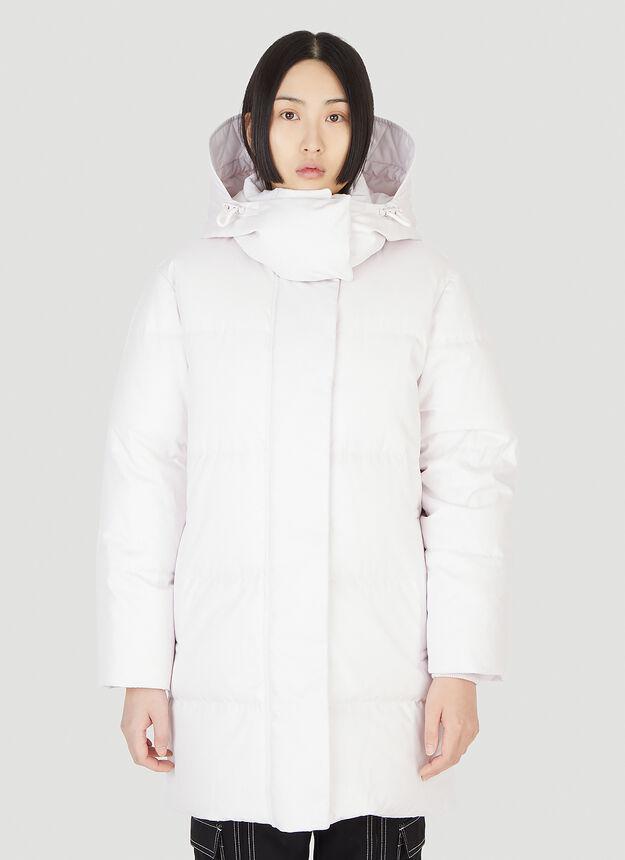 Detachable Hood Puffer Coat in Pink商品第1张图片规格展示