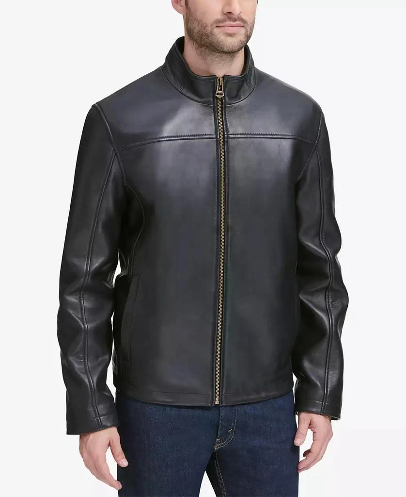 商品Cole Haan|Men's Smooth Leather Jacket, Created for Macy's,价格¥2724,第3张图片详细描述