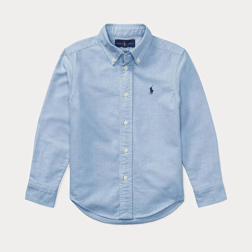 商品Ralph Lauren|Polo Ralph Lauren Boys' Slim Fit Shirt - BSR Blue,价格¥358,第1张图片