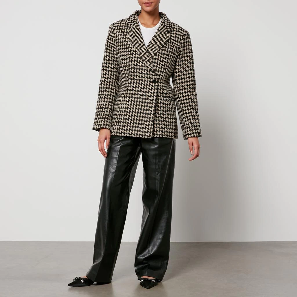 商品ANINE BING|Anine Bing Kaia Houndstooth Woven Oversized Blazer,价格¥4006,第3张图片详细描述