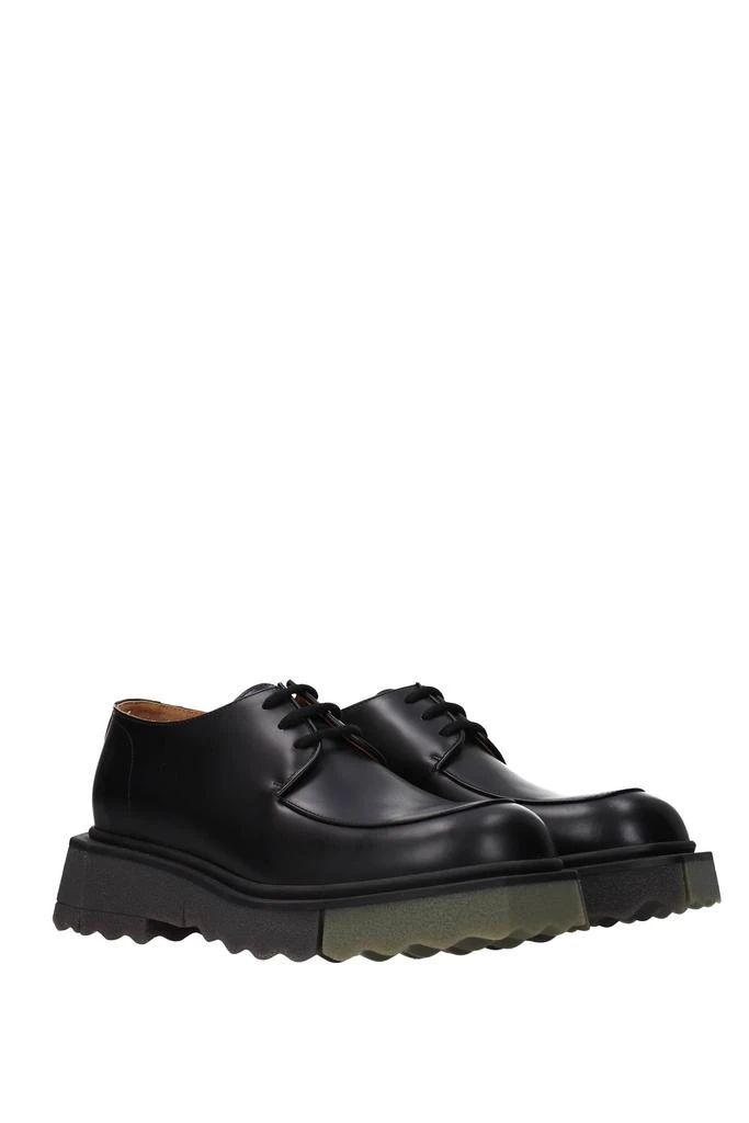 商品Off-White|Lace up and Monkstrap Leather Black,价格¥2652,第2张图片详细描述