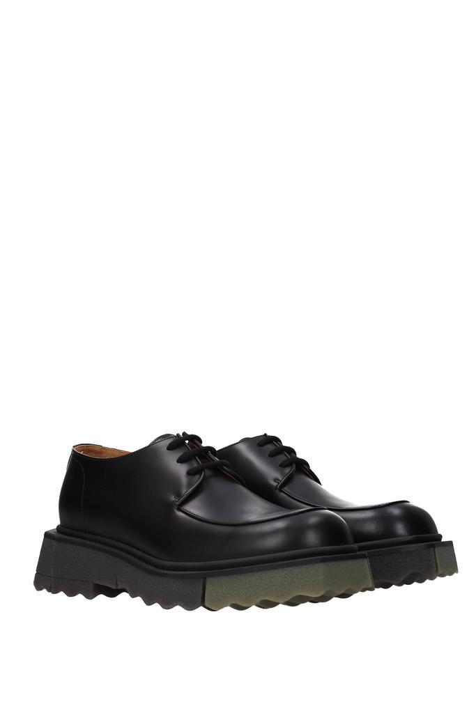 商品Off-White|Lace up and Monkstrap Leather Black,价格¥3766,第4张图片详细描述