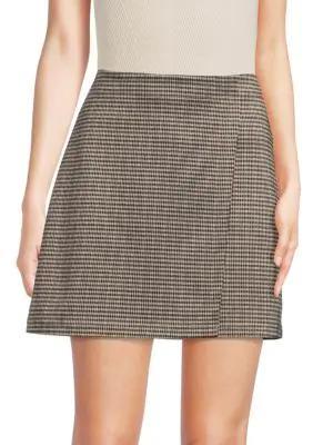 商品Max Studio|Checked A Line Mini Skirt,价格¥221,第1张图片