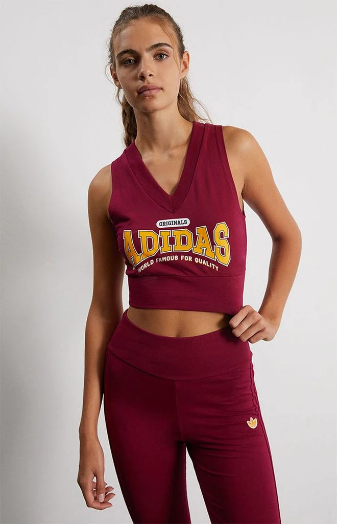 商品Adidas|Burgundy Originals Class Of 72 Cropped Vest,价格¥209,第2张图片详细描述