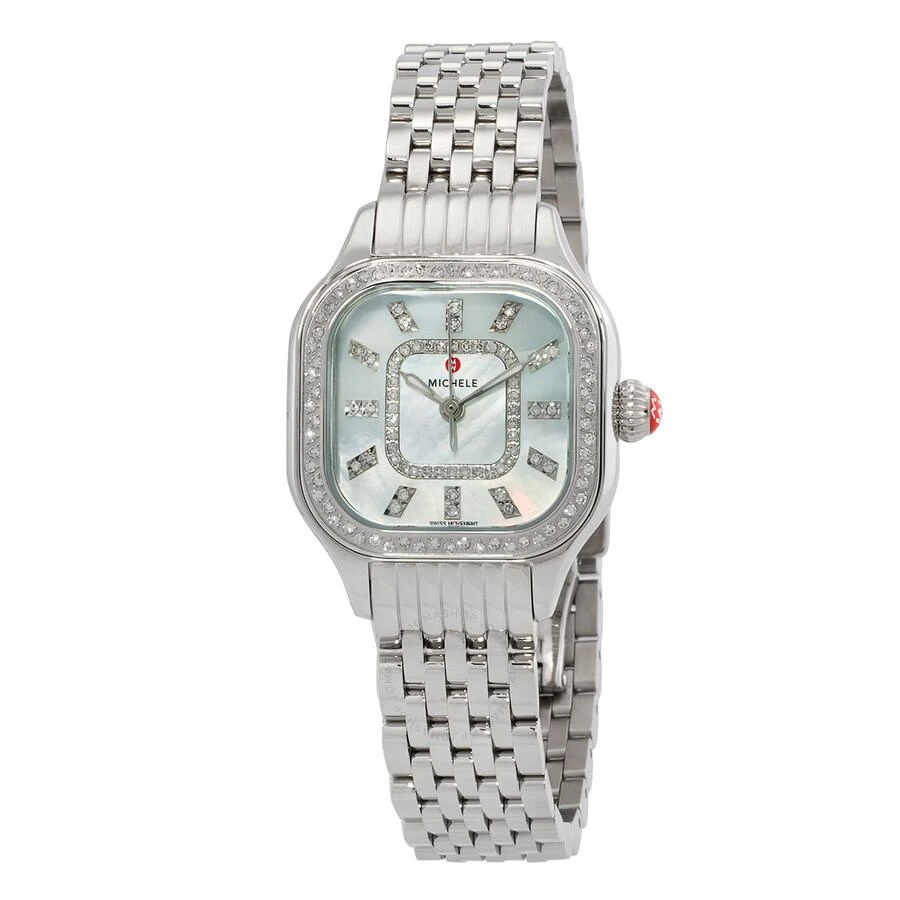 商品Michele|MICHELE MEGGIE Diamond Mother of Pearl Dial Ladies Watch MWW33B000001,价格¥12288,第1张图片