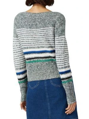 商品See by Chloé|Marled Stripe Wool Blend Sweater,价格¥487,第2张图片详细描述