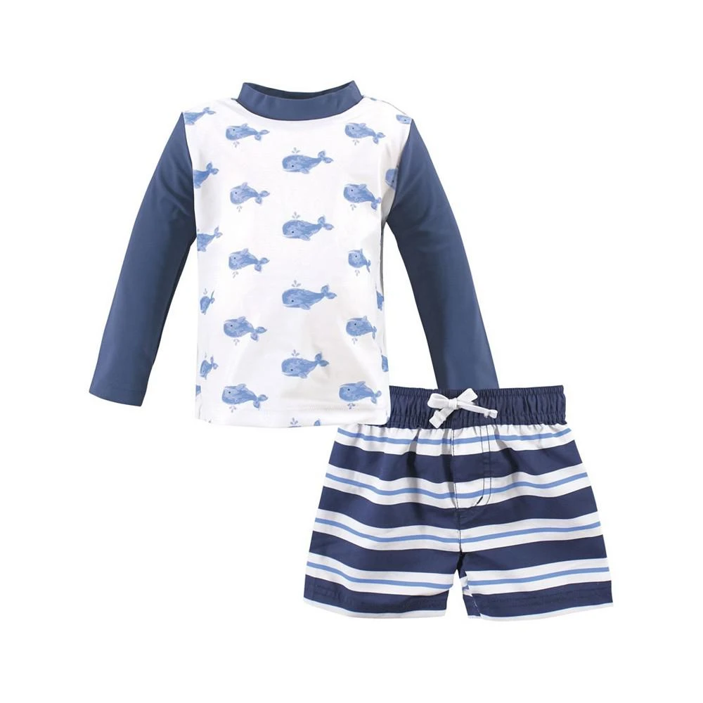 商品Hudson|Toddler Boys and Girls Swim Rash Guard, 2 Piece Set,价格¥149,第1张图片