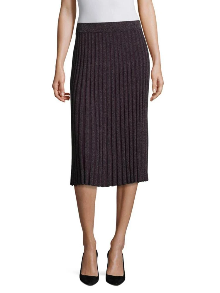 商品Rebecca Taylor|Lurex Ribbed Skirt,价格¥1114,第1张图片