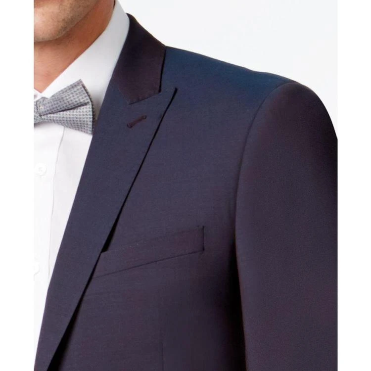 商品Calvin Klein|Men's Extra Slim-Fit Wine Peak Lapel Suit,价格¥662,第5张图片详细描述