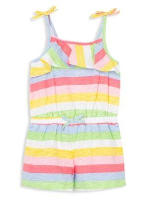 商品Little Me|Baby Girl's Multi Striped Knitted Romper,价格¥73,第1张图片