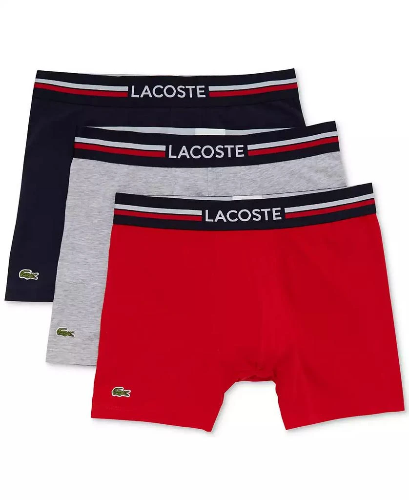 商品Lacoste|Men's Stretch Boxer Brief Set, 3-Pack,价格¥192,第5张图片详细描述