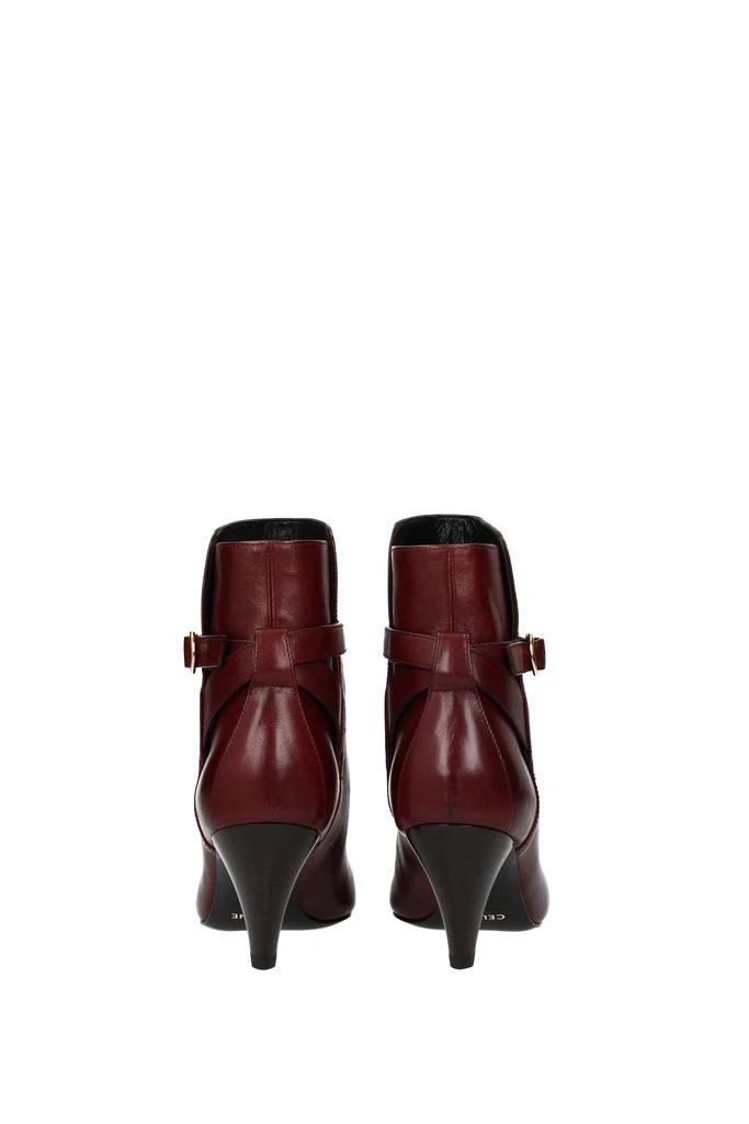 商品Celine|Ankle boots Leather Red,价格¥3085,第5张图片详细描述