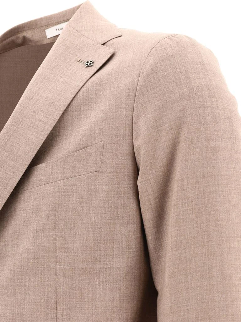 商品TAGLIATORE|Single-Breasted Wool Suit Suits Beige,价格¥8077,第4张图片详细描述