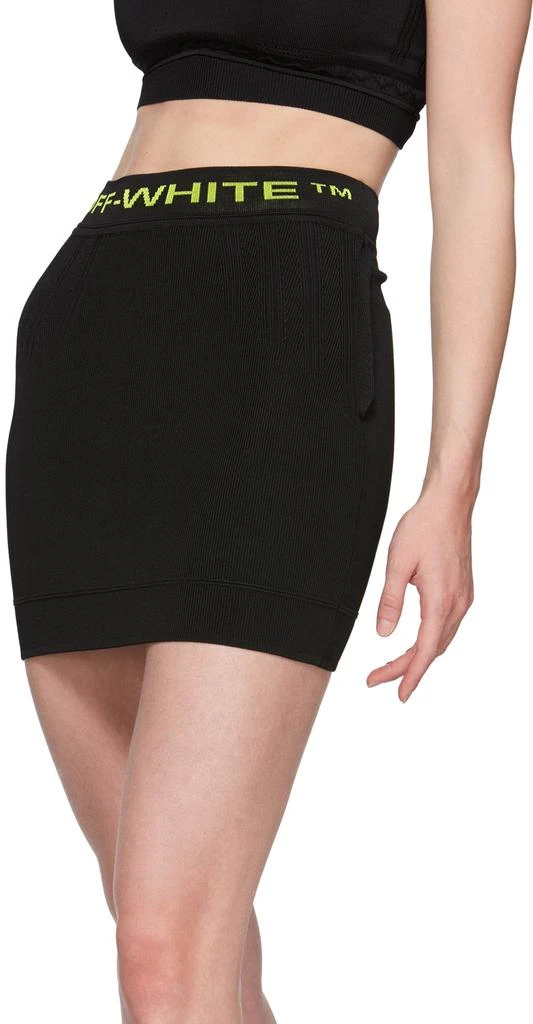 商品Off-White|Black Knit Miniskirt,价格¥2825,第4张图片详细描述