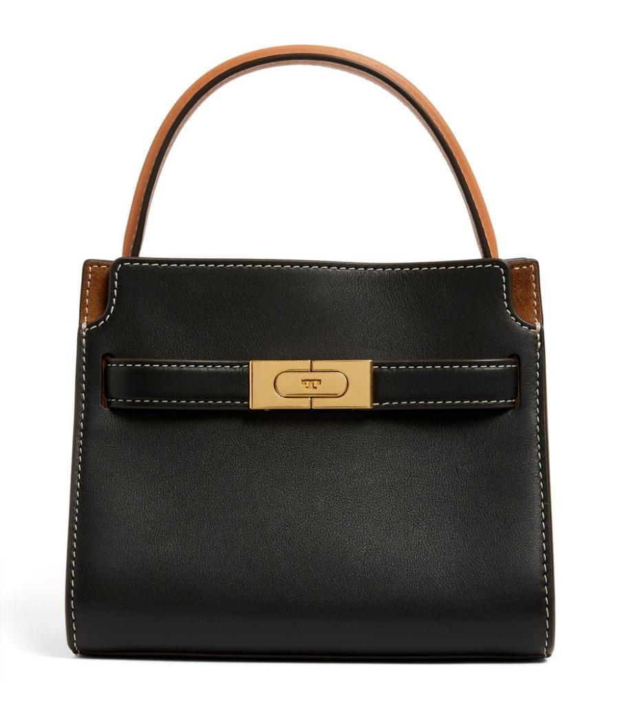 商品Tory Burch|Petite Leather Lee Radziwill Double Top-Handle Bag,价格¥4968,第1张图片