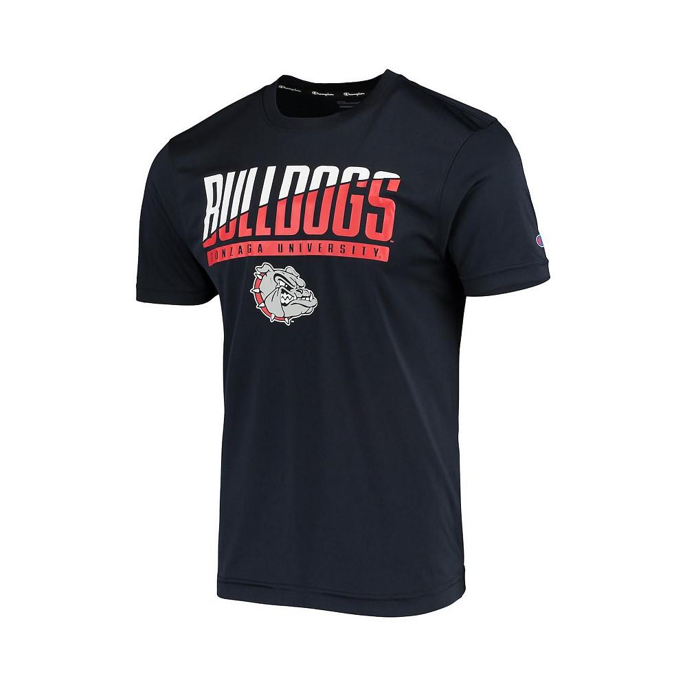 Men's Navy Gonzaga Bulldogs Wordmark Slash T-shirt商品第3张图片规格展示