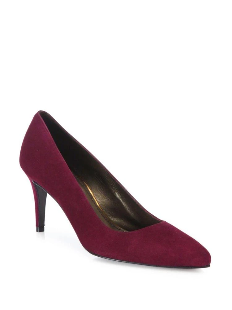 商品Stuart Weitzman|Tessa Suede Point Toe Pumps,价格¥1124,第1张图片