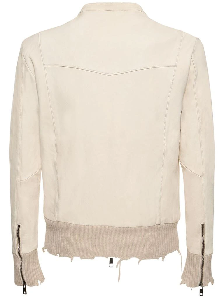 商品GIORGIO BRATO|Leather Bomber Jacket,价格¥3210,第4张图片详细描述
