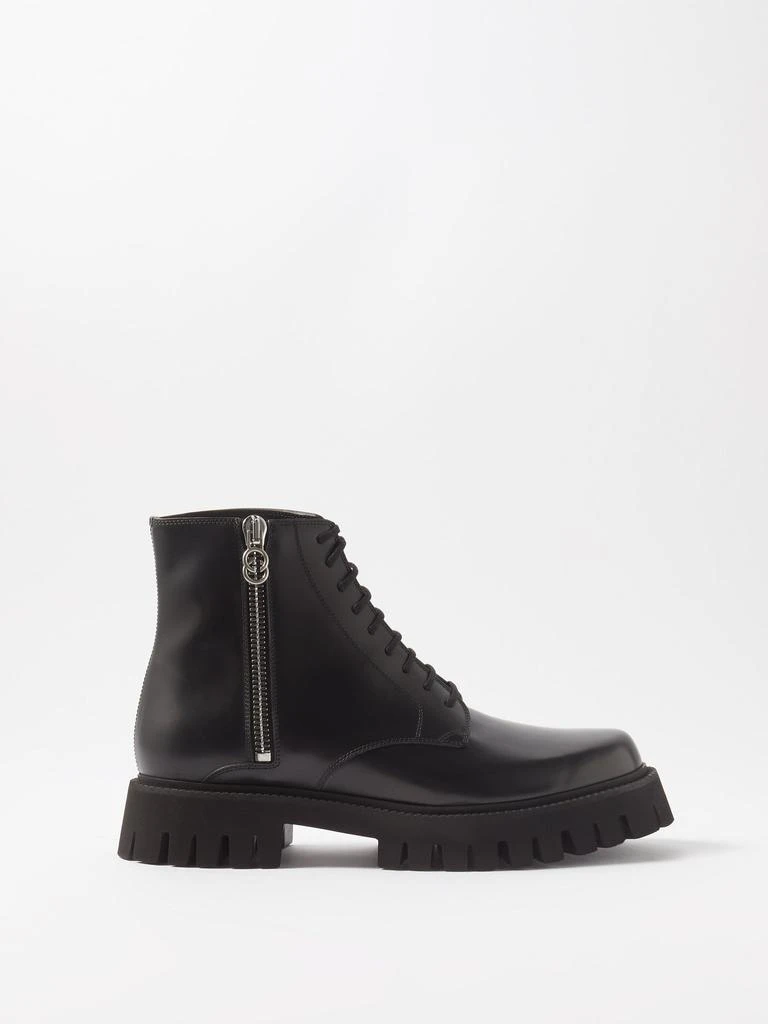 商品Gucci|Leather ankle boots,价格¥9545,第1张图片