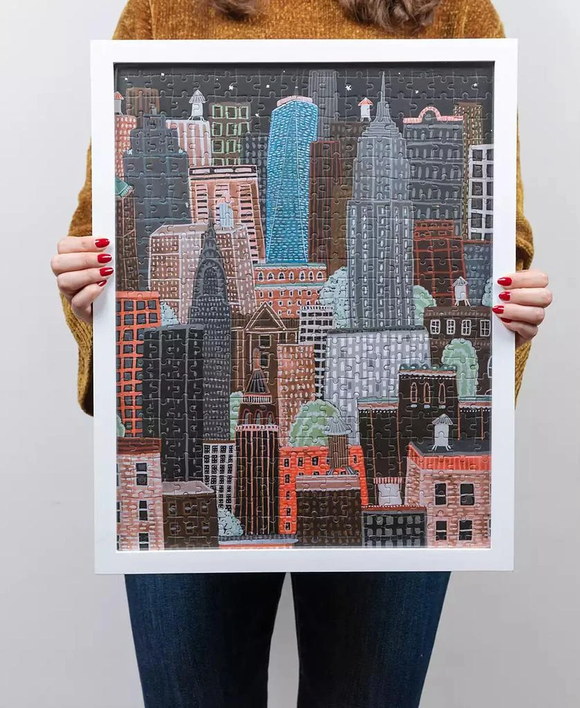 商品Jiggy|Nyc Night, Sara Boccaccini Meadows Decorative Artwork Puzzle Plus Puzzle Glue Kit by Jiggy Puzzles Set, 450 Pieces,价格¥268,第4张图片详细描述