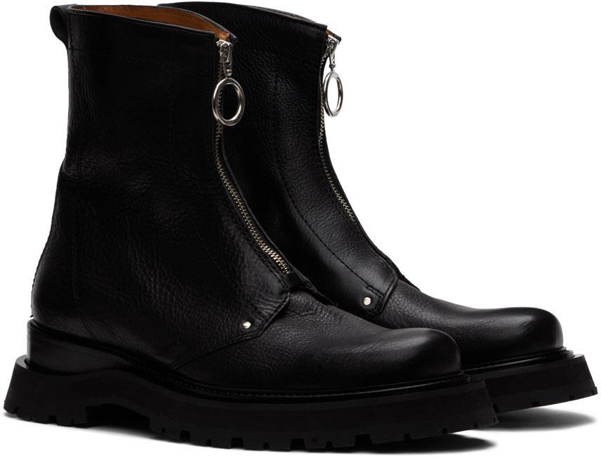Black Zipped Boots商品第4张图片规格展示