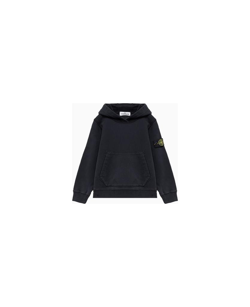 商品Stone Island Junior|Hooded Sweatshirt In Cotton,价格¥1218,第1张图片
