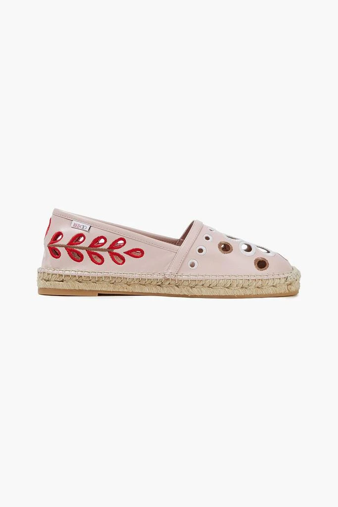 商品RED Valentino|Broderie anglaise leather espadrilles,价格¥1416,第1张图片