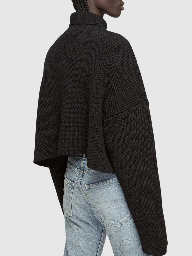 商品Balenciaga|Cropped Cotton Knit Turtleneck,价格¥10631,第2张图片详细描述