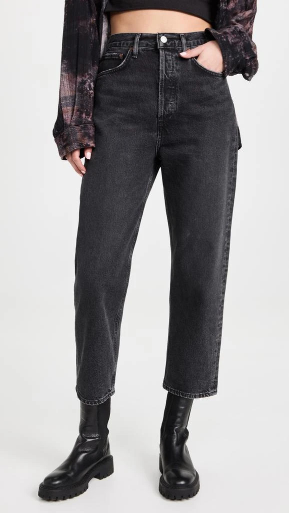 商品AGOLDE|AGOLDE 90's Crop Jean: Mid Rise Loose Straight Jeans,价格¥1436,第2张图片详细描述