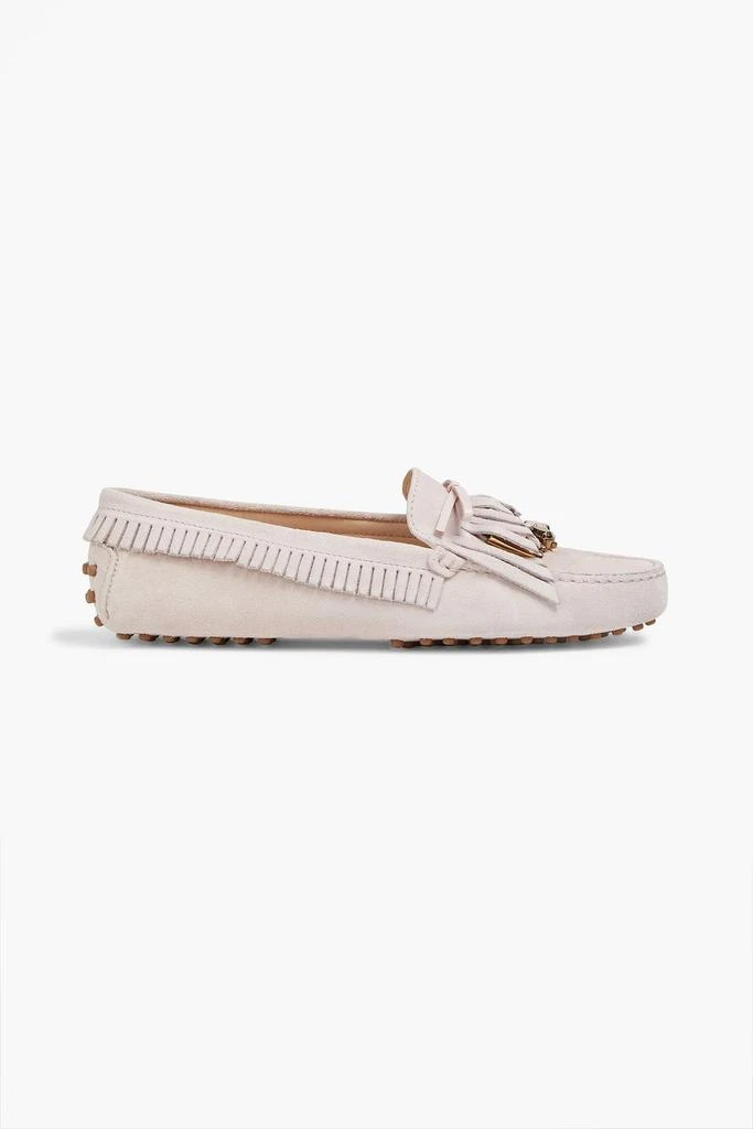 商品Tod's|Gommini embellished fringed suede loafers,价格¥3710,第1张图片