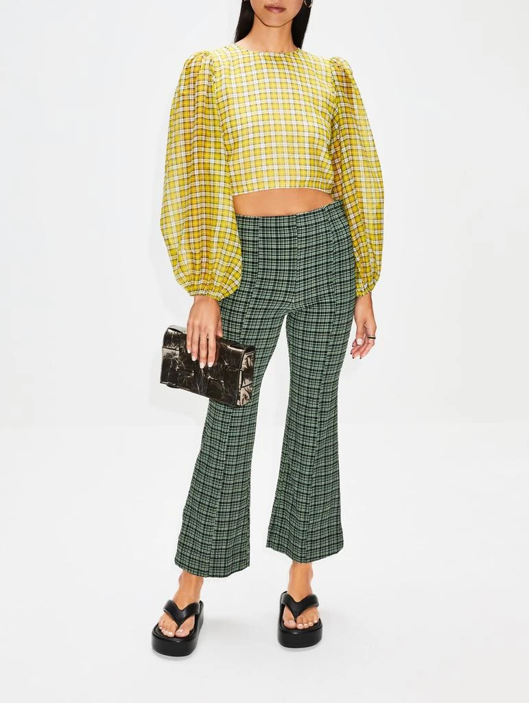 商品Ganni|Organza Fitted Blouse,价格¥526,第2张图片详细描述