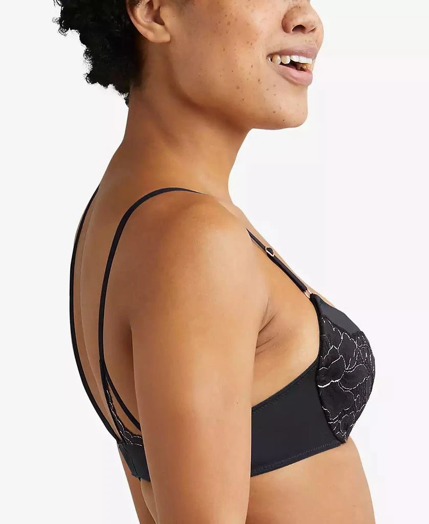 商品Maidenform|Maidenform Love the Lift Cross Dye All Over Lace Push-Up Plunge Bra 9900 上提聚拢文胸,价格¥158,第3张图片详细描述