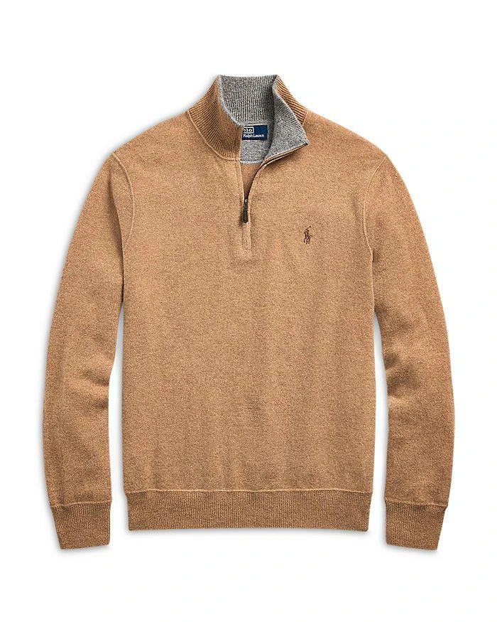 商品Ralph Lauren|Cashmere Regular Fit Quarter Zip Mock Neck Sweater - Exclusive,价格¥2746,第5张图片详细描述