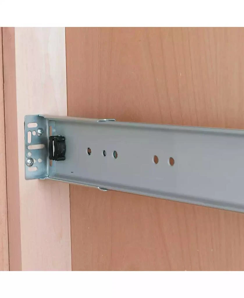 商品Rev-A-Shelf|Pullout Top Mount Trash Can 35 qt., Silver, 4WCTM-1516DM-1,价格¥769,第3张图片详细描述