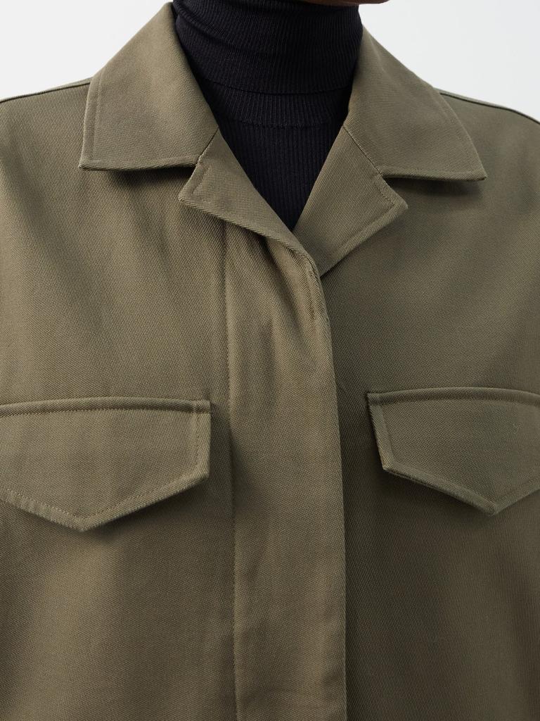 Cargo-pocket cotton-canvas jacket商品第3张图片规格展示