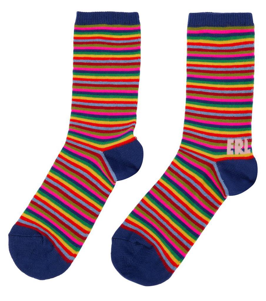 商品ERL Kids|条纹棉质混纺袜子,价格¥122,第5张图片详细描述
