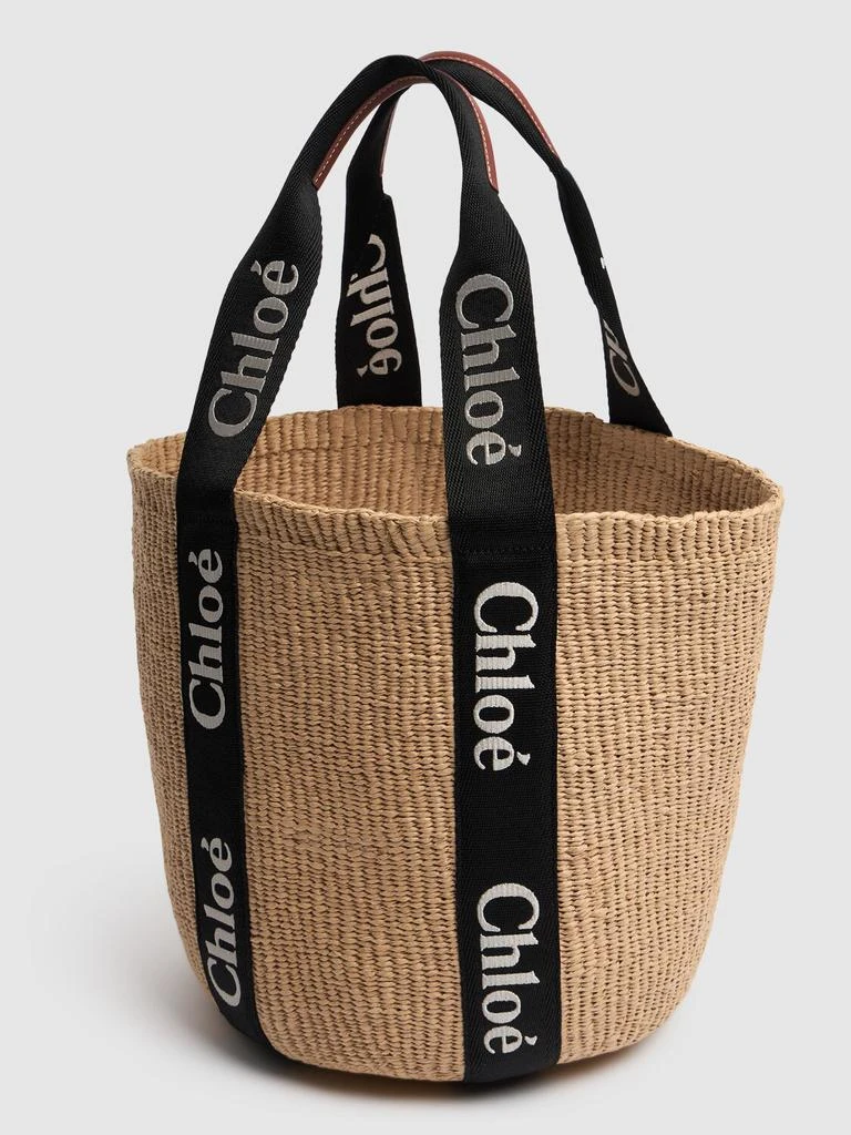 商品Chloé|Large Woody Paper Tote Bag,价格¥5075,第4张图片详细描述