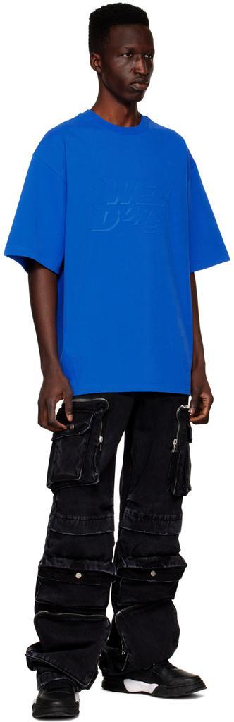 商品We11done|Blue Cotton T-Shirt,价格¥937,第6张图片详细描述
