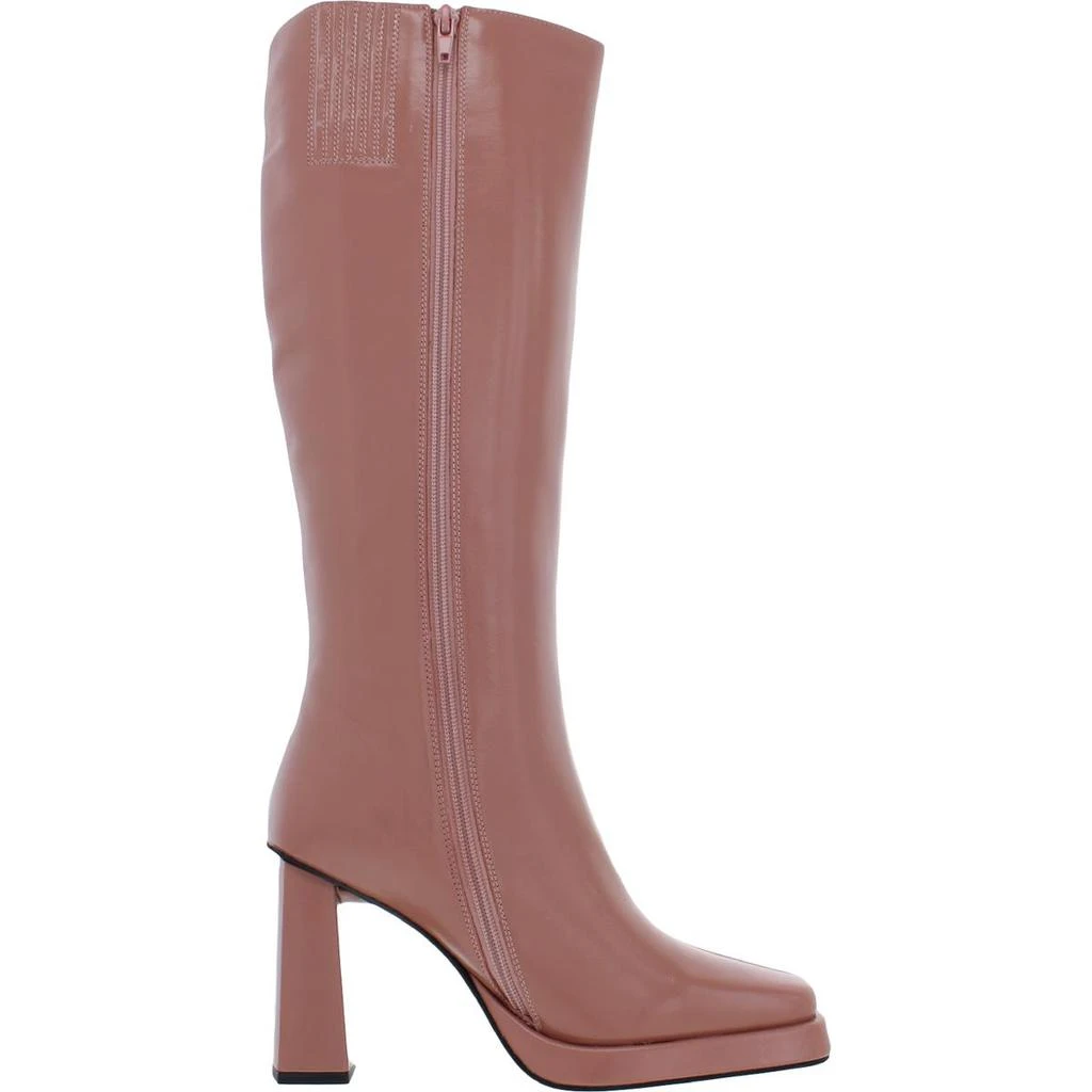 商品Jeffrey Campbell|Jeffrey Campbell Womens Maximal Leather Zip up Knee-High Boots,价格¥689,第2张图片详细描述