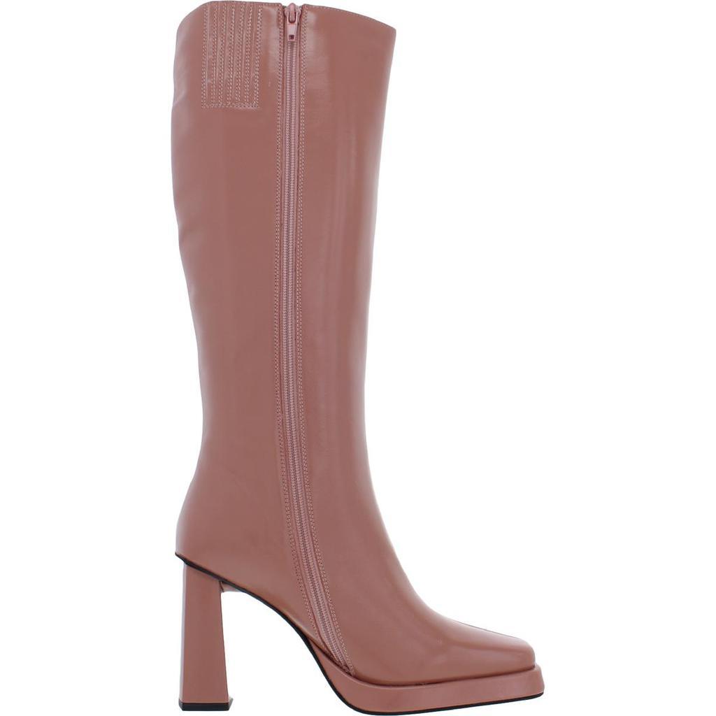 商品Jeffrey Campbell|Jeffrey Campbell Womens Maximal Leather Zip up Knee-High Boots,价格¥1053,第4张图片详细描述