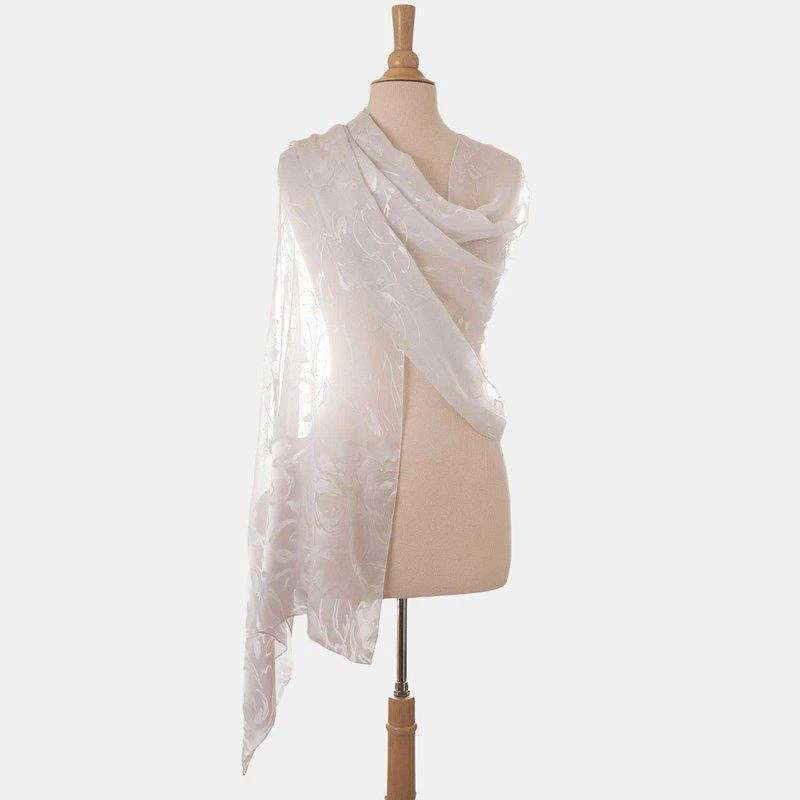 商品Elizabetta|Yasmin Silk Scarf/Shawl Pearl,价格¥1284,第2张图片详细描述
