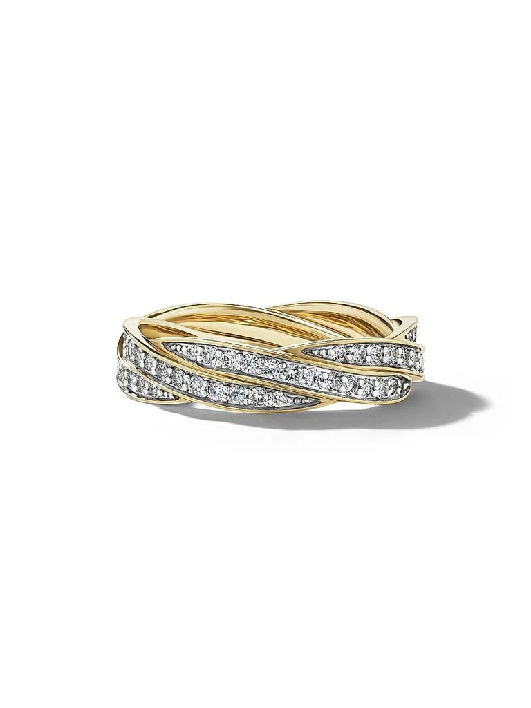商品David Yurman|DY Helios⿢ Band Ring in 18K Yellow Gold,价格¥40671,第1张图片