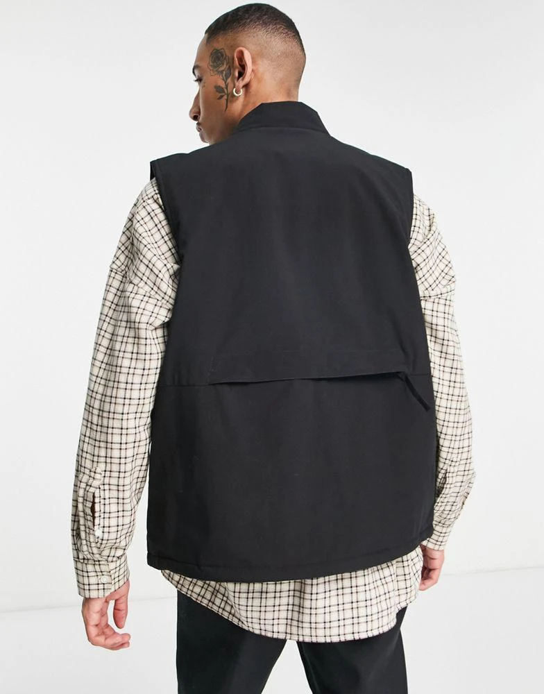 商品Carhartt|Carhartt WIP kilda fleece lined utility vest in black,价格¥1308,第3张图片详细描述