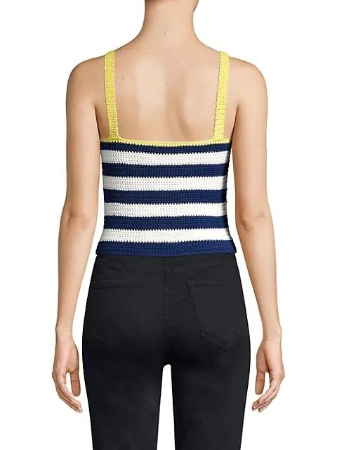 商品Staud|Capo Stripe Knit Tank Top,价格¥380,第5张图片详细描述