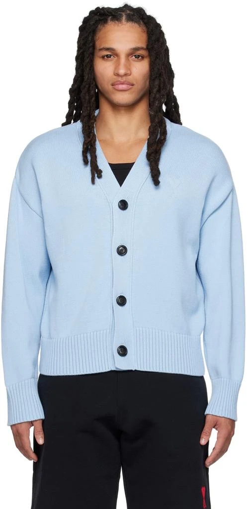 商品AMI|Blue Ami de Cœur Cardigan,价格¥4388,第1张图片