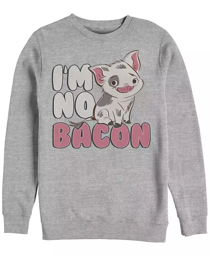 商品Disney|Disney Men's Moana Pua Cute I'm No Bacon, Crewneck Fleece,价格¥337,第1张图片