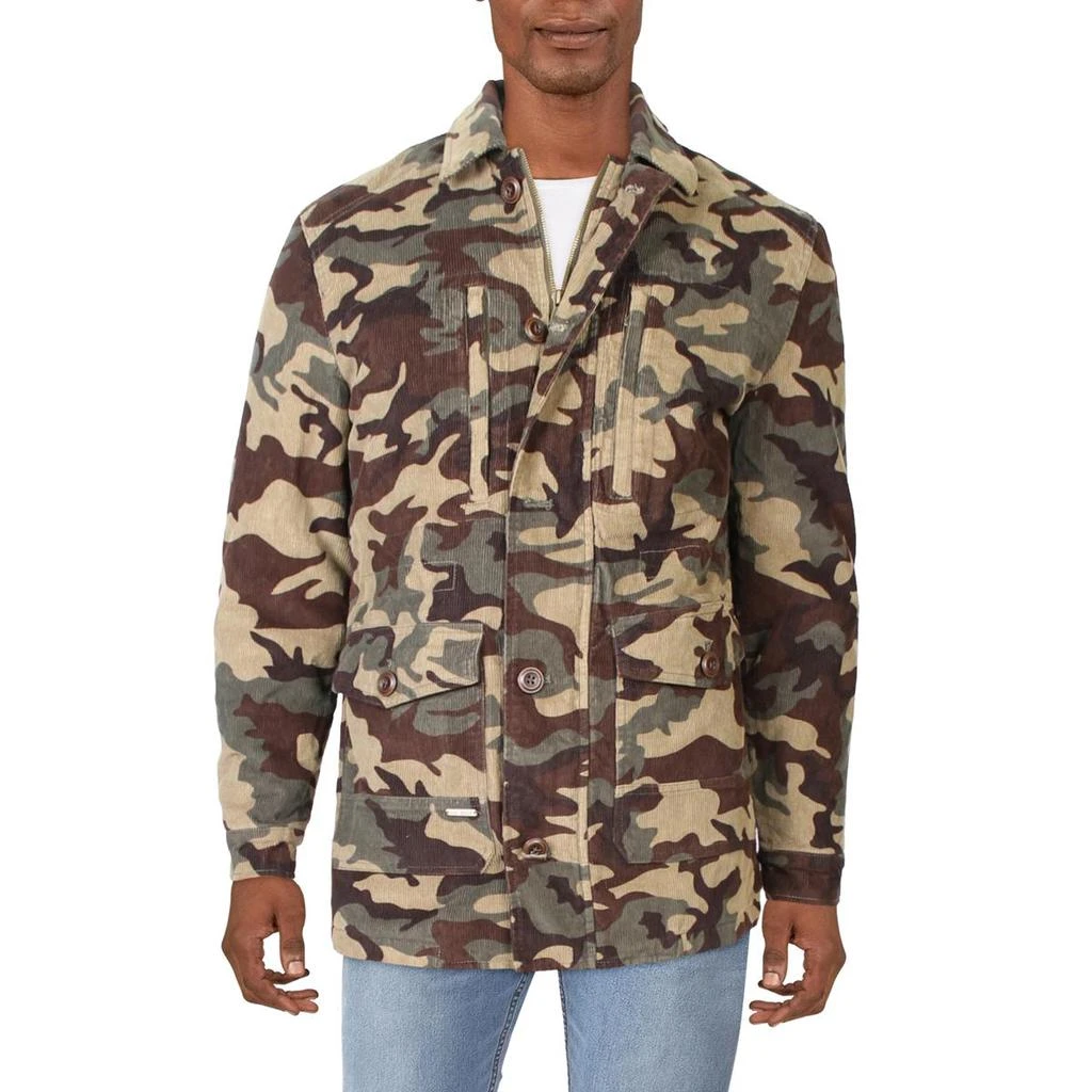 商品Weatherproof Vintage|Weatherproof Vintage Mens Corduroy Camouflage Soft Shell Jacket,价格¥314,第1张图片