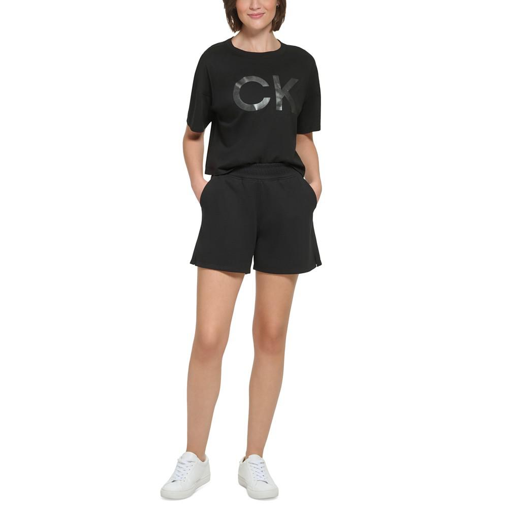 Women's Embroidered-Logo Shorts商品第1张图片规格展示