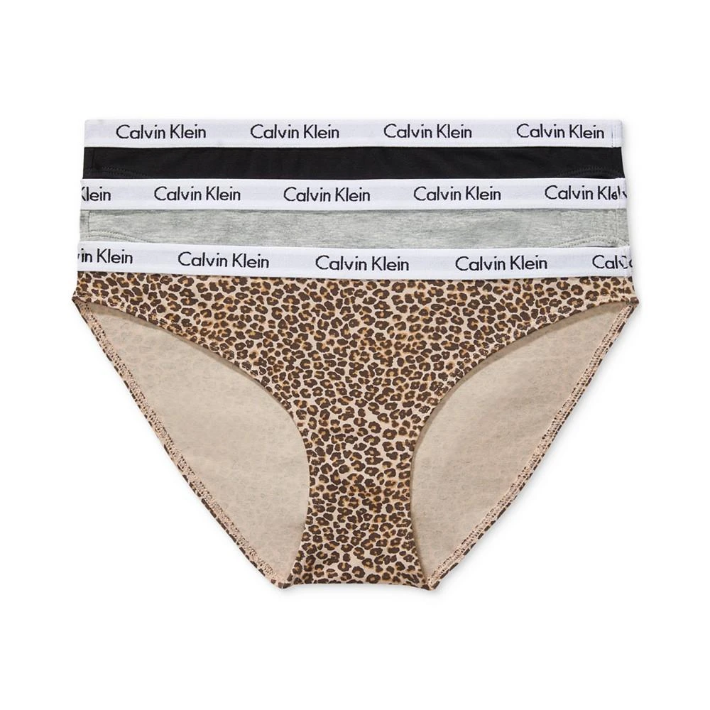 商品Calvin Klein|（Size: XL）Women's Carousel Cotton 3-Pack Bikini Underwear QD3588,价格¥173,第1张图片